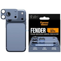 PanzerGlass Fender Camera Protector tempered glass lens protector for iPhone 18 Pro blue
