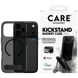 Case CARE by PanzerGlass Kickstand w. Black MagSafe for iPhone 18 Pro / 17 Pro smokey