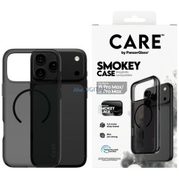 Case CARE by PanzerGlass Smokey w. Black MagSafe case for iPhone 18 Pro Max / iPhone 17ProMax black