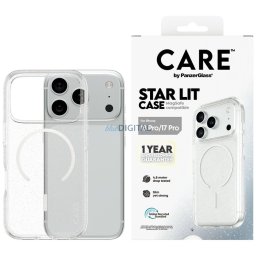 Case CARE by PanzerGlass Star Lit MagSafe for iPhone 18 Pro / iPhone 17 Pro transparent