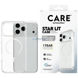 Case CARE by PanzerGlass Star Lit MagSafe for iPhone 18 Pro Max / iPhone 17 Pro Max transparent