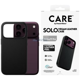 Case CARE by PanzerGlass Solo Vegan Leather MagSafe for iPhone 18 Pro / iPhone 17 Pro black