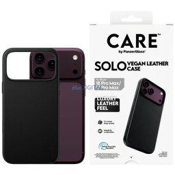 Case CARE by PanzerGlass Solo Vegan Leather MagSafe for iPhone 18 Pro Max / iPhone 17 Pro Max black