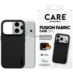 Case CARE by PanzerGlass Fusion Fabric MagSafe for iPhone 18 Pro / 17 Pro black