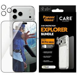 Protective set CARE by PanzerGlass Flagship 3-in-1 Case+Glass+Lens for iPhone 18 Pro Max