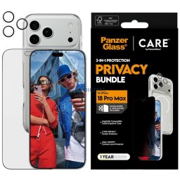 Protective set CARE by PanzerGlass Flagship 3-in-1 for iPhone 18 Pro Max / 17 Pro Max