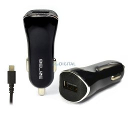 Ład. sam. Beline 1xUSB + lightning 1Aczarna/black iPhone 5/6/7/8/X
