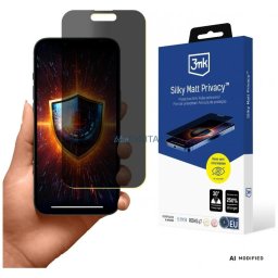 3MK Silky Matt Privacy Privacy Screen Protector for Apple iPhone 15