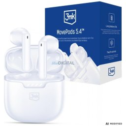 3MK Movepods TWS Earbuds Bluetooth 5.4 White