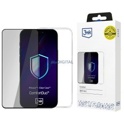 3MK ComfortDuo Privacy Clear Set for Apple iPhone 16E / 17e