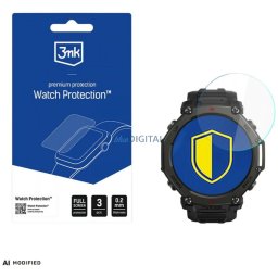 3MK FlexibleGlass Watch Hybrid Glass for Amazfit T-Rex 3 Pro 48mm
