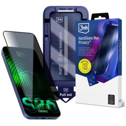 3MK HardGlass Max Tempered Glass with Applicator for Samsung Galaxy S26 Ultra Black