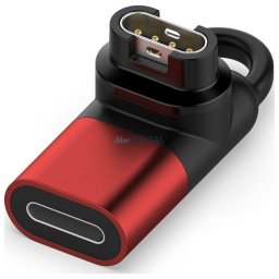 Adapter Lightning MajesticLine for Charging Garmin Watches red