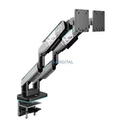 Diablo RGB X-Arm Dual 35" Dual Monitor Mount grey and black
