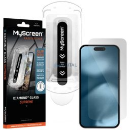 Tempered Glass MyScreen Diamond Glass Supreme for Apple iPhone 16 Pro