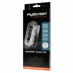 Tempered Glass MyScreen Diamond Glass Pro Fit Frame for Samsung Galaxy S25