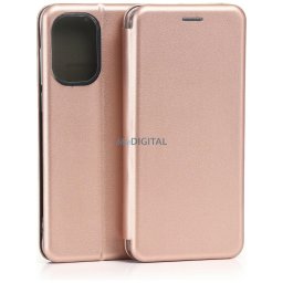 Beline Book Magnetic Case for OnePlus 15R Rose Gold