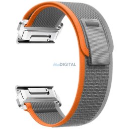 Strap Beline Wild Path Loop Watch for Garmin tactix 7 - Pro Ballistics Edition grey orange