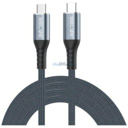 Beline Thunderbolt 4 USB-C Cable 1 m, 48V/5A, 40Gbps, 240W, 8K 60Hz, Black