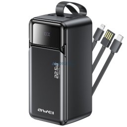 Powerbank Awei PA-107 50000mAh 22,5W PD 3xUSB black