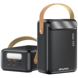 PowerBank AWEI PA-83 80000mAh 3xUSB-A/2XUSB-C black