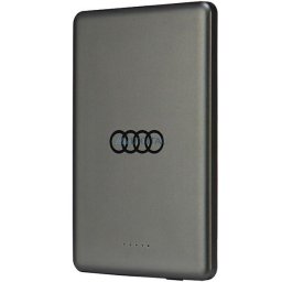 Audi 15W Wireless Power Bank 5000mAh Gray Big Logo MagSafe AU-MWPB5000-GT/D1-GY