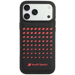 Case Audi Sport Synthetic Leather MagSafe for iPhone 18 Pro Max / 17 Pro Max black