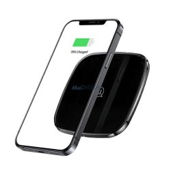 USAMS Ład. indukcyjna US-CD154 15WZinc Alloy Ultra thin Fast charger czarny/black CD154CDX01