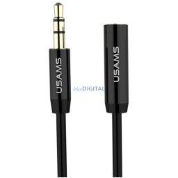 USAMS Kabel przedłużający do słuchawek1m czarny/black EYCX101 (US-SJ055)