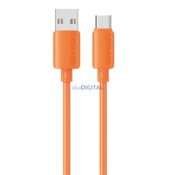 Cable USAMS U98 3A Silicone Fast Charging USB-C orange