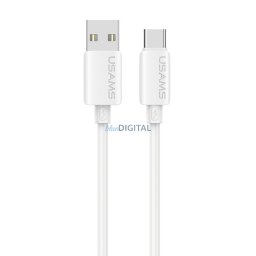 Cable USAMS U98 3A Silicone Fast Charging USB-C white
