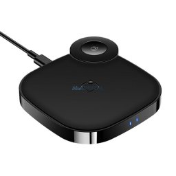 USAMS Ład. indukcyjna US-CD89 2w1 AppleWatch/Smartphone czarny/black CD89JN01