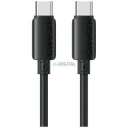 Cable USAMS U98 60W 3A Silicone Fast Charging USB-C to USB-C black