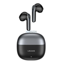 USAMS Słuchawki Bluetooth 5.1 TWSXH Series Dual mic bezprzewodowe czarny/black BHUXH01