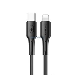 USAMS Kabel U43 USB-C na Lightning 30WPD 1.2m czarny/black SJ406USB01 (US-SJ406)