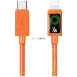 Cable USAMS SJ774 PD 30W USB-C/Lightning 1.2m orange
