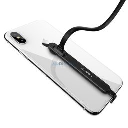 USAMS Kabel Gaming U9 Lightning 1,5mpłaski czarny/black SJ235IP01 (US-SJ235)