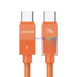 Cable USAMS U93 240W USB-C to USB-C 1.2m orange