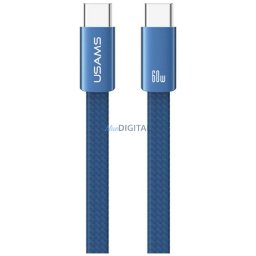 Cable USAMS U96 60W USB-C to USB-C 1.2m blue