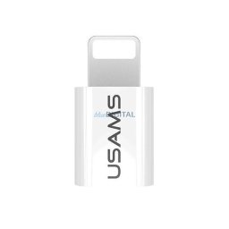 USAMS Adapter microUSB-Lightning biały/white IPTMIC03 (US-SJ014)