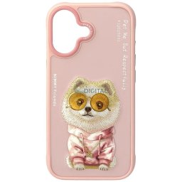 Case Nimmy Glasses Cool Dog for iPhone 17 pink