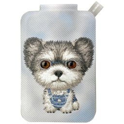 Magnetic phone wallet stand Nimmy New Big Eyed Cute Pets 2.0 Dog grey