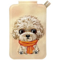 Magnetic phone wallet stand Nimmy New Big Eyed Cute Pets 2.0 Dog brown