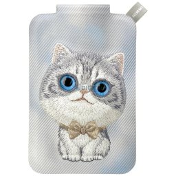 Magnetic phone wallet stand Nimmy New Big-Eye Cute Pets 2.0 Cat grey
