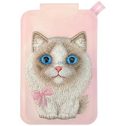 Magnetic phone wallet stand Nimmy New Big Eyed Cute Pets 2.0 Cat pink