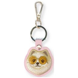 Case locatorr Nimmy Glasses Cool and Cute Dog pink