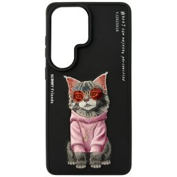 Etui Nimmy Glasses Cool Cat for Samsung Galaxy S26 Ultra black