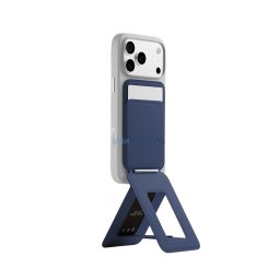 Moft Movas Snap Tripod MagSafe Magnetic Wallet and Phone Stand in navy blue