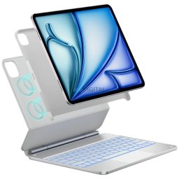 Case Typecase Edge + with keyboard for iPad Air 13" 2024/2025 silver