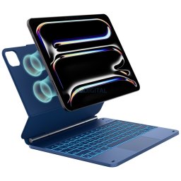 Case Typecase Edge with keyboard for iPad Pro 13" 2024/2025 pacific blue